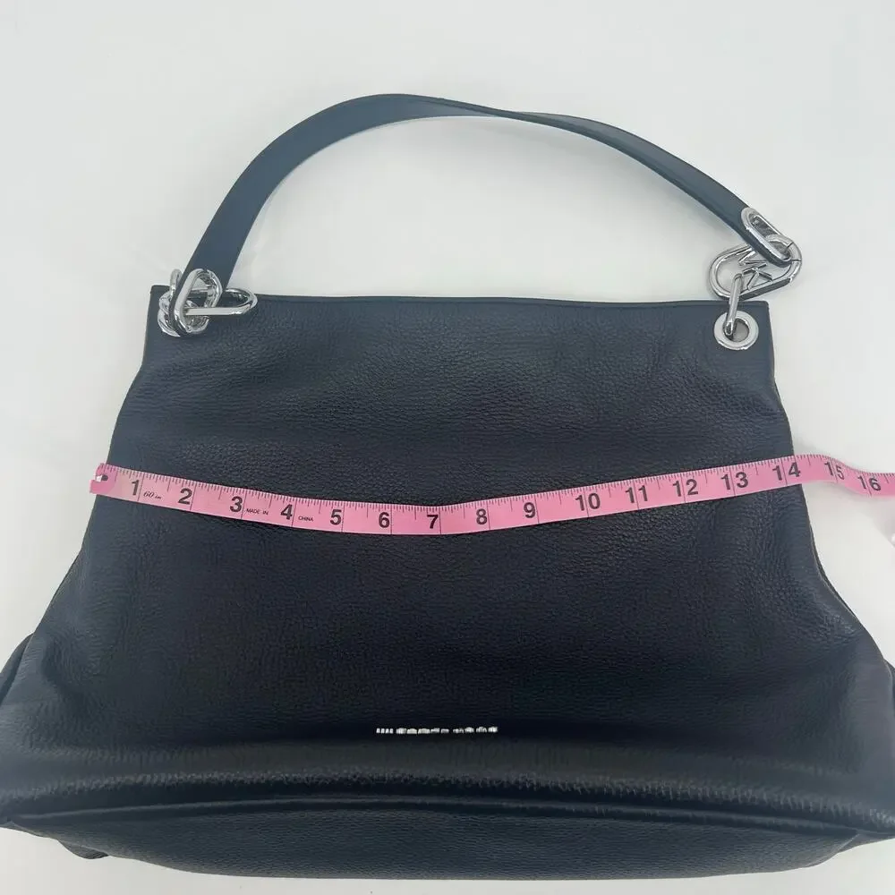 MICHAEL KORS Trisha Large Hobo Shoulder Bag Black 38F1S0TL3L black leather SHW
